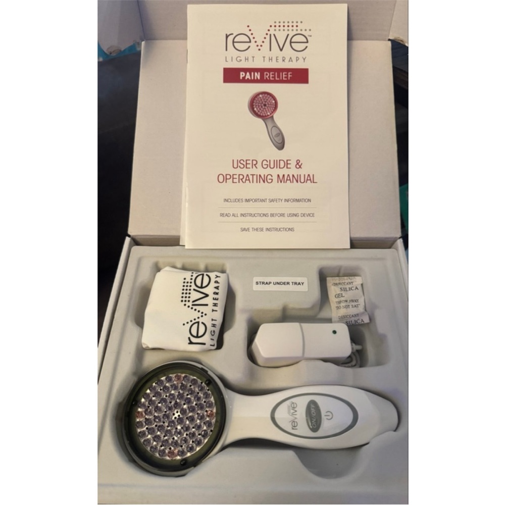 Revive Light Therapy Pain Relief Handheld Device - White NIB